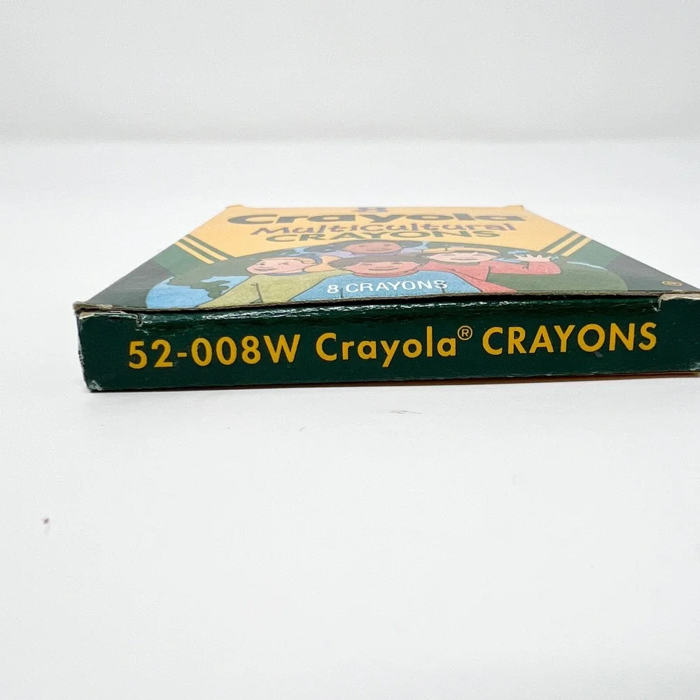 1993 CRAYOLA MULTICULTURAL CRAYONS SKIN HAIR‎ & EYE COLORS 8 COUNT MADE IN USA